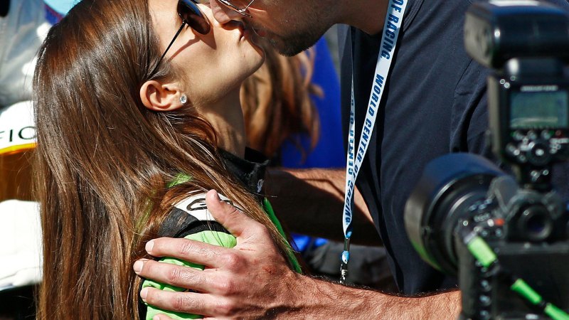Danica Patrick and Aaron Rodgers 3