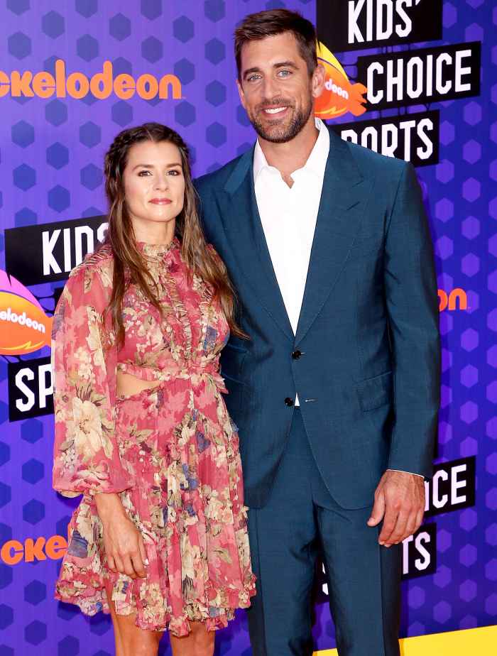 Danica Patrick and Aaron Rodgers
