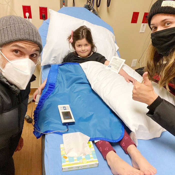 Dave Annable Odette Annable 5-Year-Old Daughter Charlie Breaks Arm