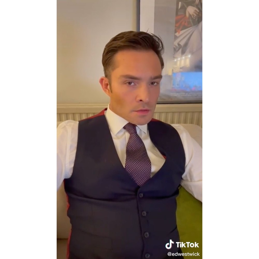 Ed Westwick Channels His Inner Chuck Bass in TikTok Debut