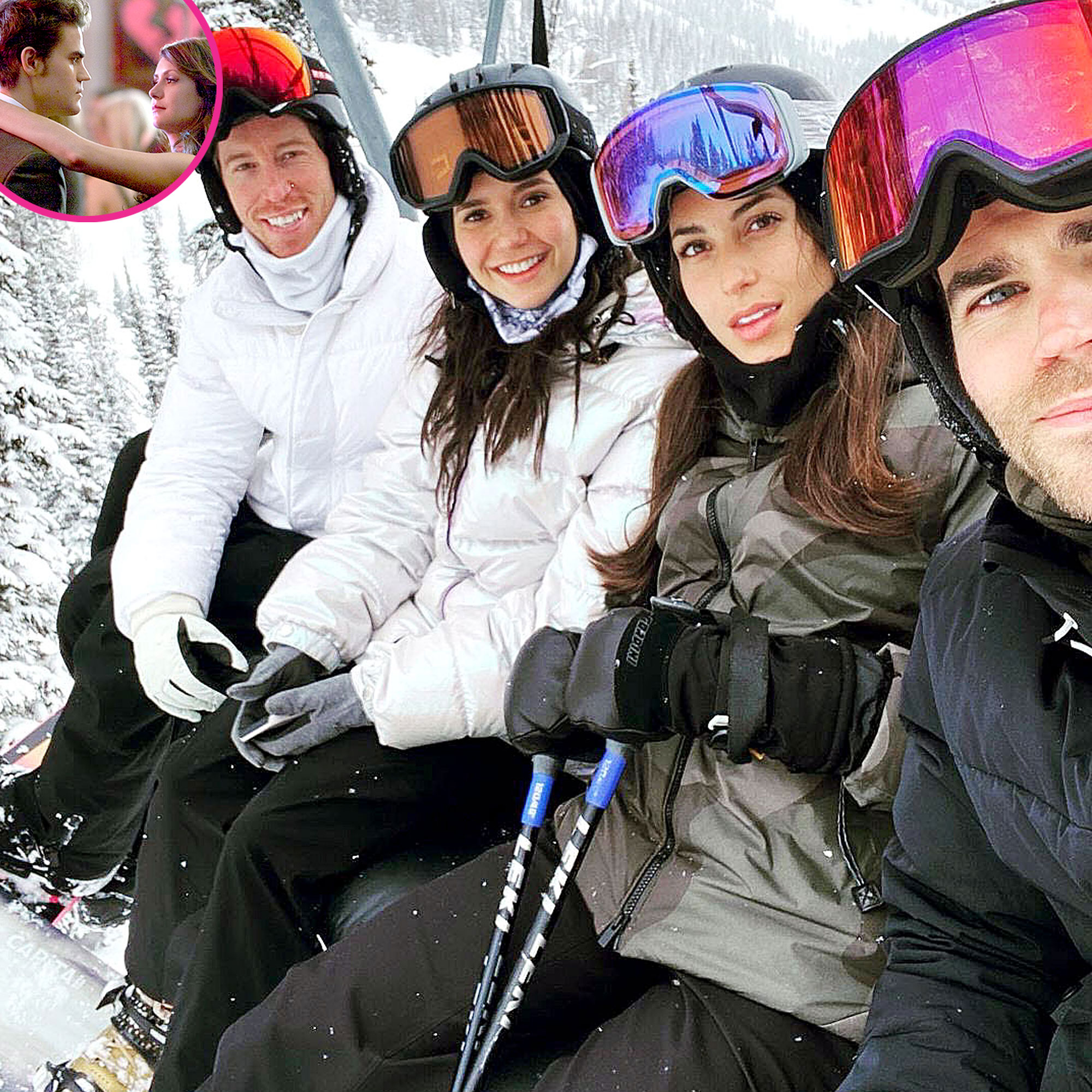 Elena Stefan 4ever Nina Dobrev Paul Wesley Ski With Significant Others
