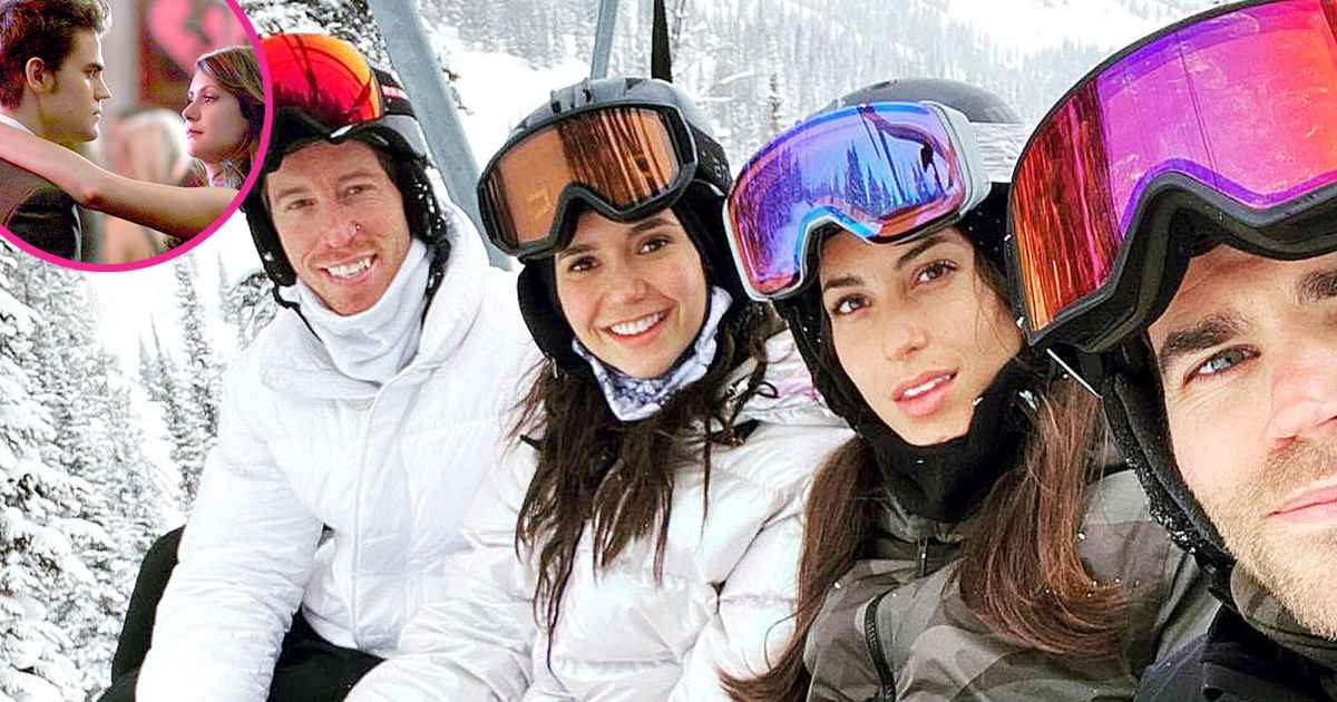 Nina Dobrev, Shaun White Take Ski Trip With Paul Wesley, Wife Ines