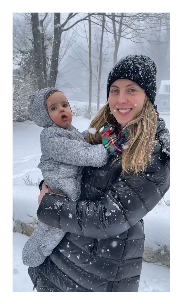 Eva Amurri Instagram Snow Blizzard Mateo