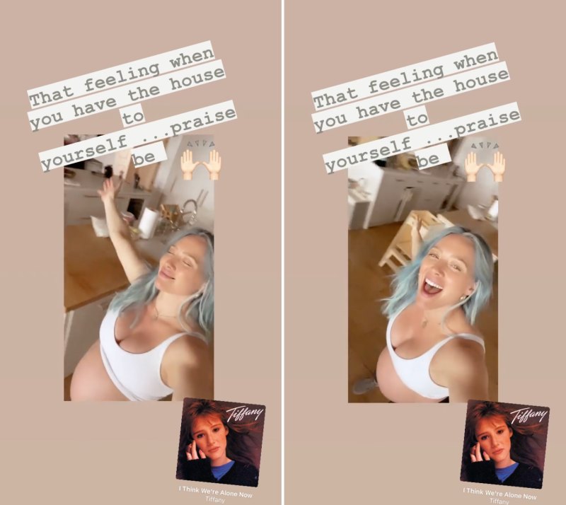 Hilary Duff’s Pregnancy Pics dancing