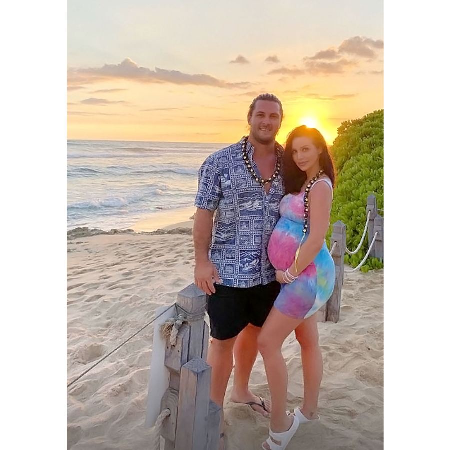 Sunset Shot Inside Pregnant Scheana Shay Maternity Shoot During Hawaii Vacation