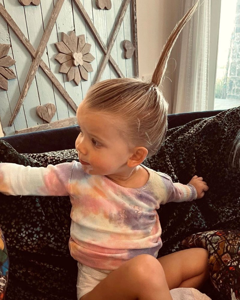 Jessica Simpson Son Ace Does His Sister Birdie Hair