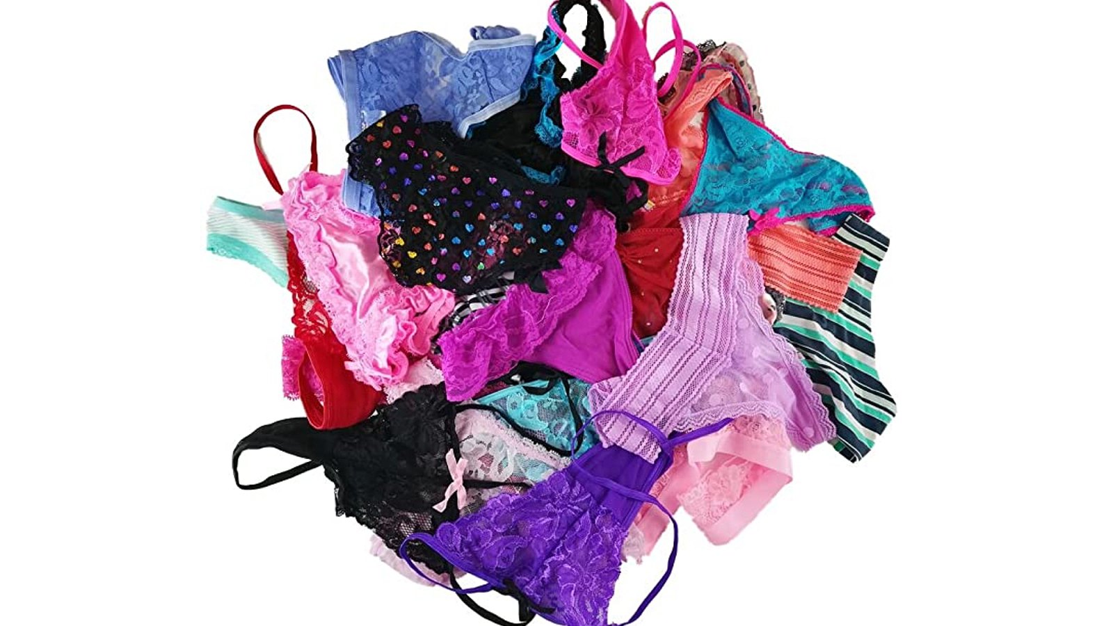 Jooniyaa Women's Variety of Underwear Pack T-Back Thong G-String Panties