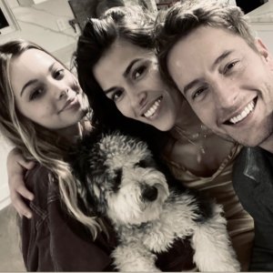 Justin Hartley Shares Valentine’s Day Selfie With Girlfriend Sofia Pernas and Daughter Isabella