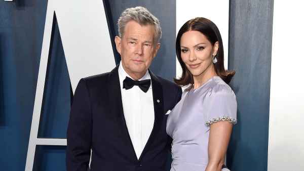 Katharine McPhee Shows Her Baby Bump in Black Running Errands With David Foster