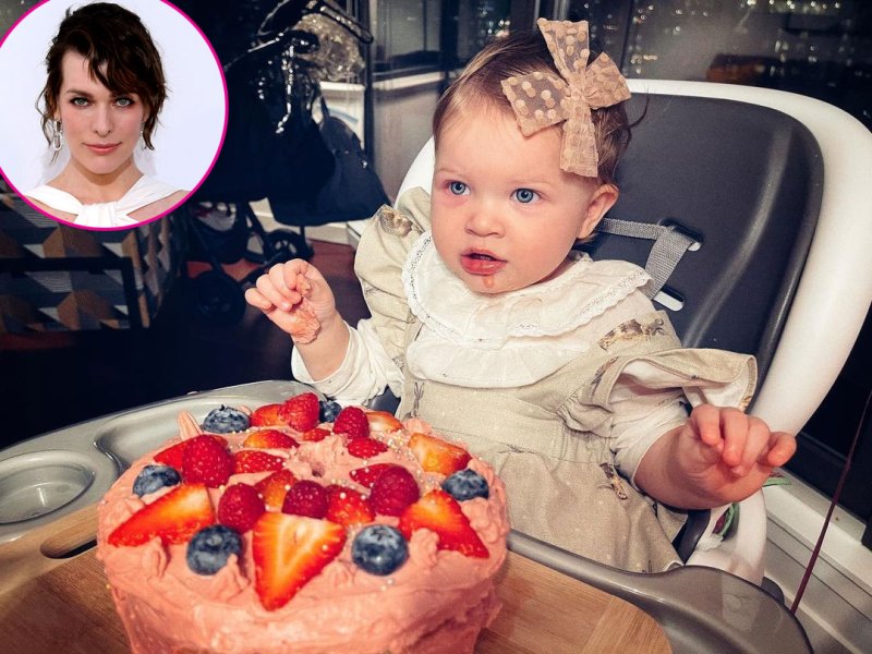 Milla Jovovich Osian Jovovich-Anderson 1st Birthday