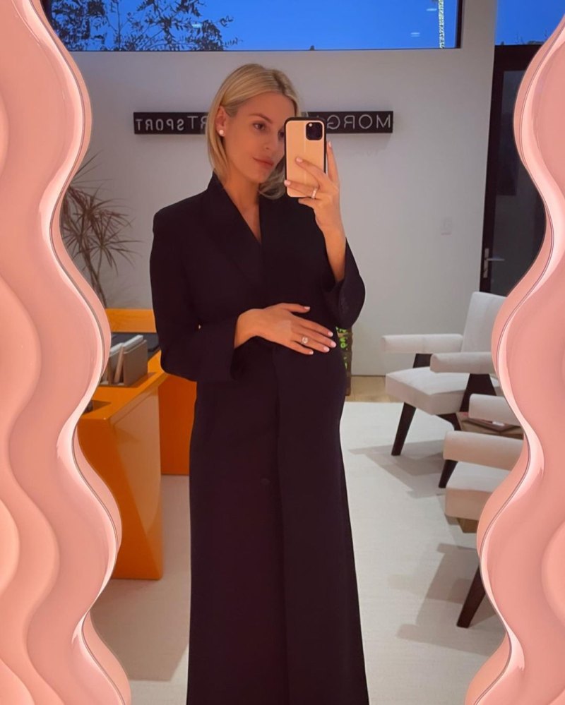 Morgan Stewart Wears Real Clothes for Last Time as Her Bump Grows