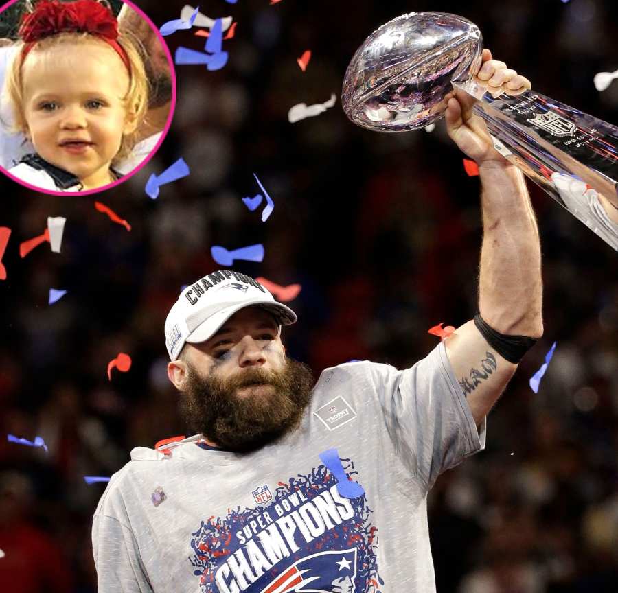 Julian Edelman NFL Players Celebrating Super Bowl Wins With Their Kids Over the Years