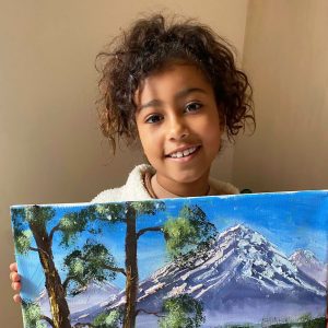 North West Scores Personal Invite to Bob Ross Museum After Creating Her Viral Painting