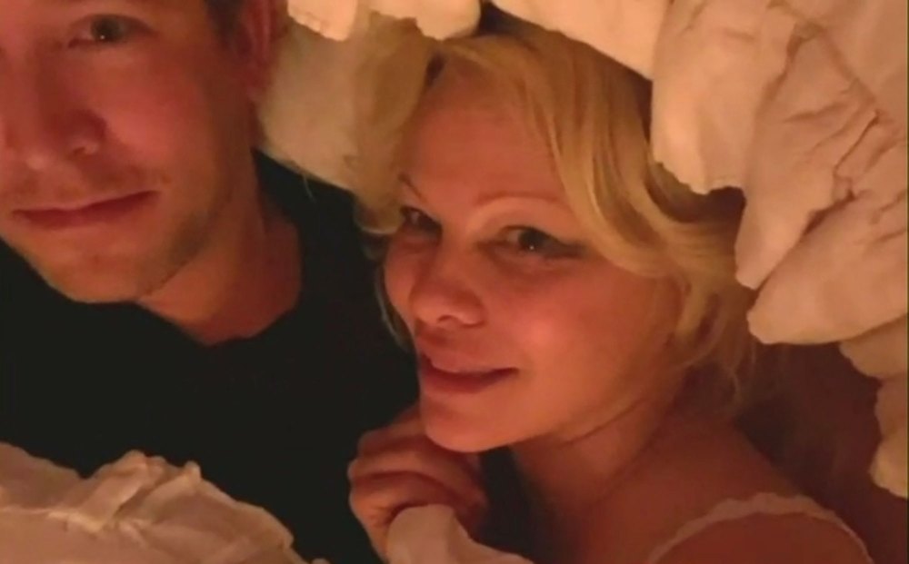 Pamela Anderson Shocks TV Hosts by Doing Interview From Bed With New Husband Dan Hayhurst