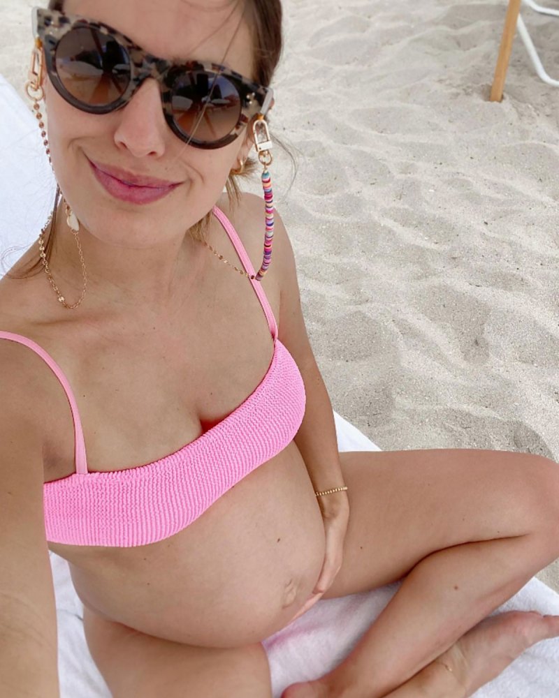Pregnant Stars Rocking Bathing Suits in 2021: Baby Bump Pics