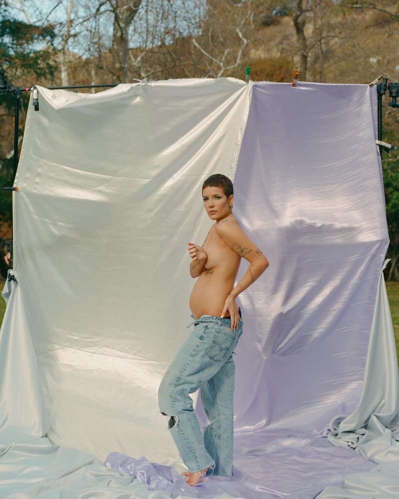 Pregnant Halsey Shares Baby Bump Pics Ahead of 1st Child’s Arrival