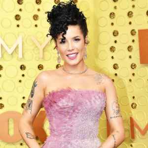 Pregnant Halsey Shows Bare Baby Bump in Bikini 1