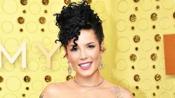 Pregnant Halsey Shows Bare Baby Bump in Bikini 1