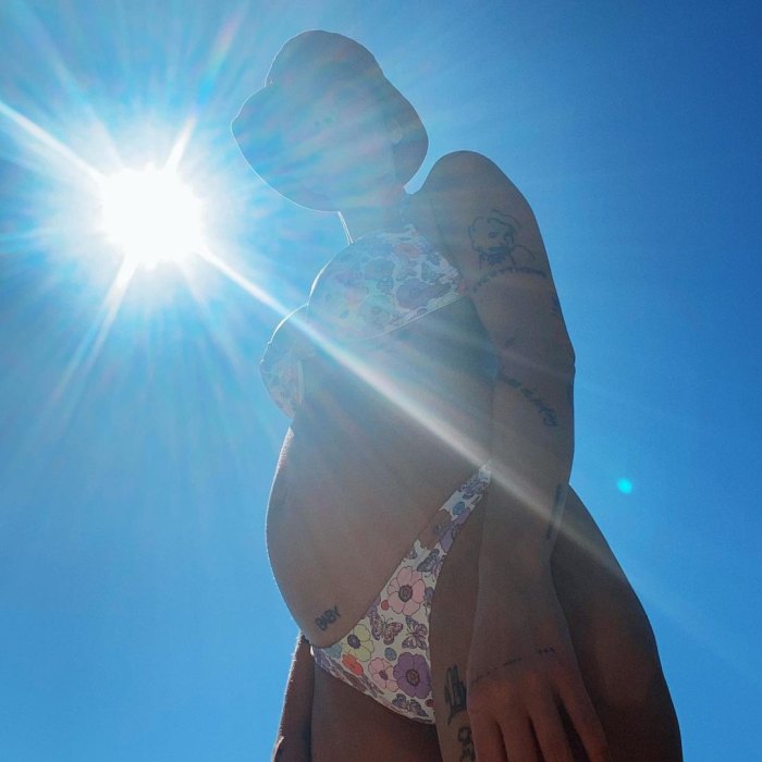 Pregnant Halsey Shows Bare Baby Bump in Bikini