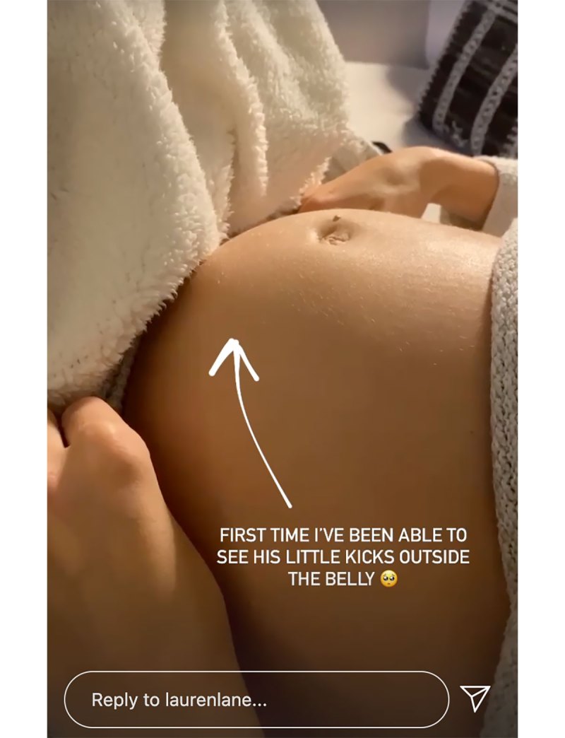 Pregnant Lauren Bushnell Sees Son’s ‘Little Kicks’ for 1st Time: ‘Party'