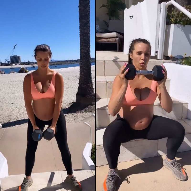 Pregnant Scheana Shay Working Out in 3rd Trimester
