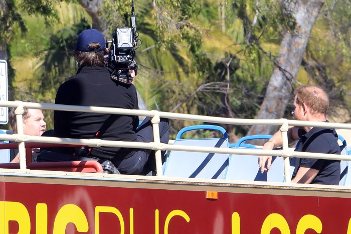 El príncipe Harry fue visto filmando junto a James Corden en Los Ángeles después de alejarse de los deberes reales