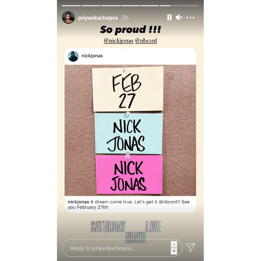 Priyanka Chopra Reacts to Husband Nick Jonas&rsquo; Upcoming &lsquo;Saturday Night Live&rsquo; Hosting Gig