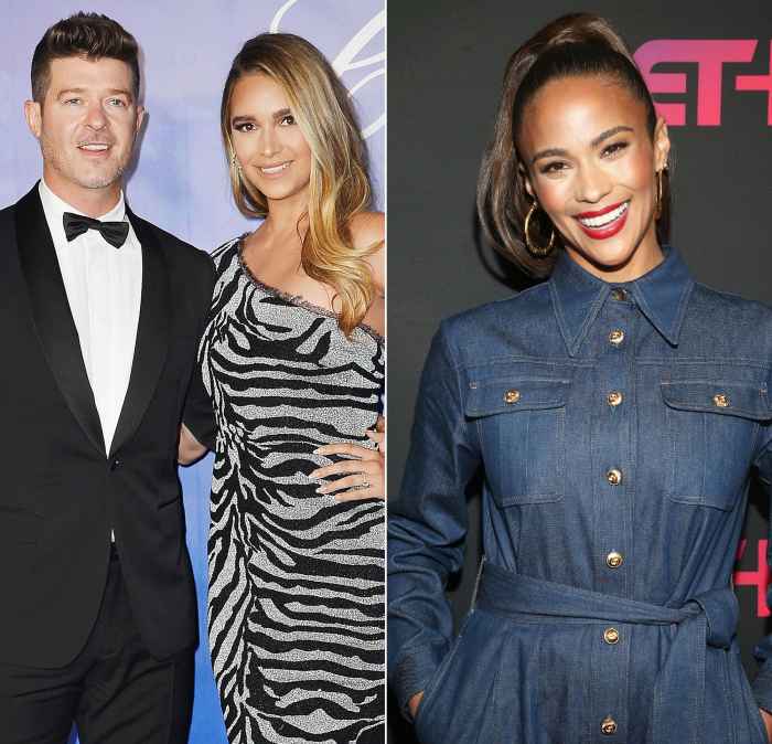 Robin Thicke Says He Is a ‘Total Believer’ in Going to Therapy With Fiancee April Love Geary and Ex-Wife Paula Patton