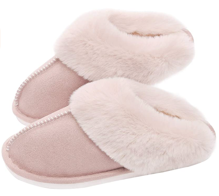 SOSUSHOE Women's Memory Foam Fluffy Fur Soft Slippers