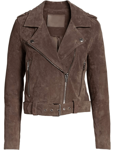 Blibea Soft Faux Suede Moto Jacket Is Impressing Tons of Shoppers | Us ...