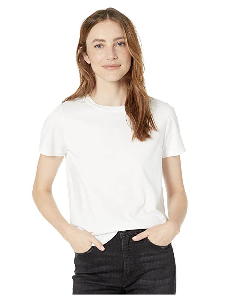 The Drop Women's Courtney Short-Sleeve Tiny Crewneck Jersey T-Shirt