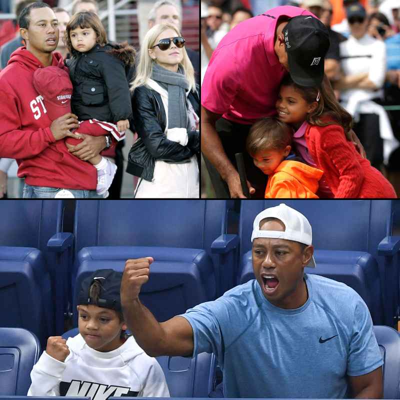 Tiger Woods Family Album With Elin Nordegren Kids Charlie Axel Woods and Sam Alexis Woods