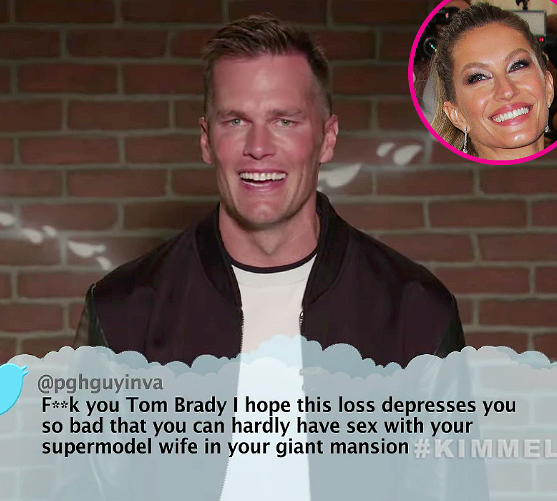 Tom Brady Reacts to Mean Tweet About Sex With Gisele Bundchen image