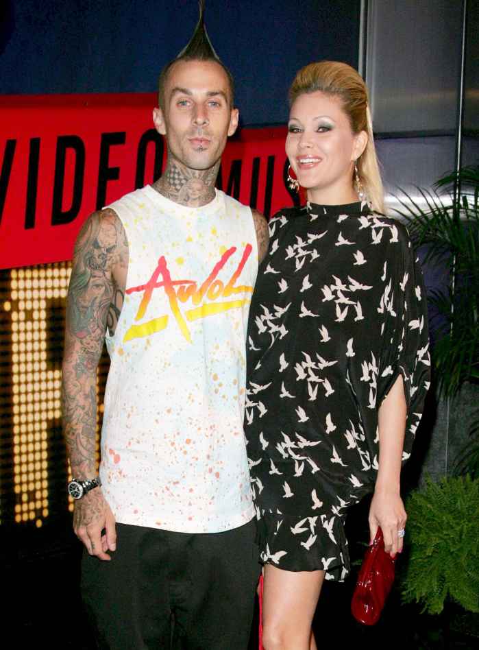 Travis Barker and Shanna Moakler attend the MTV Video Music Awards in 2007 Travis Barker and Ex-Wife Shanna Moakler Have a Very Good Coparenting Dynamic 13 Years After Divorce