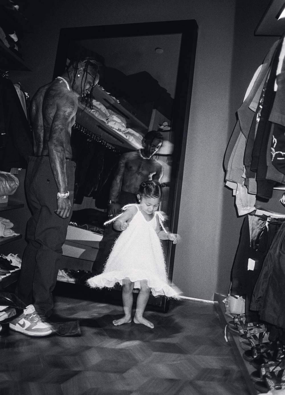 Travis Scott Responsibility Working Fatherhood Stormi Inspiration Spike Jonze i-D The Utopia in Dystopia Issue