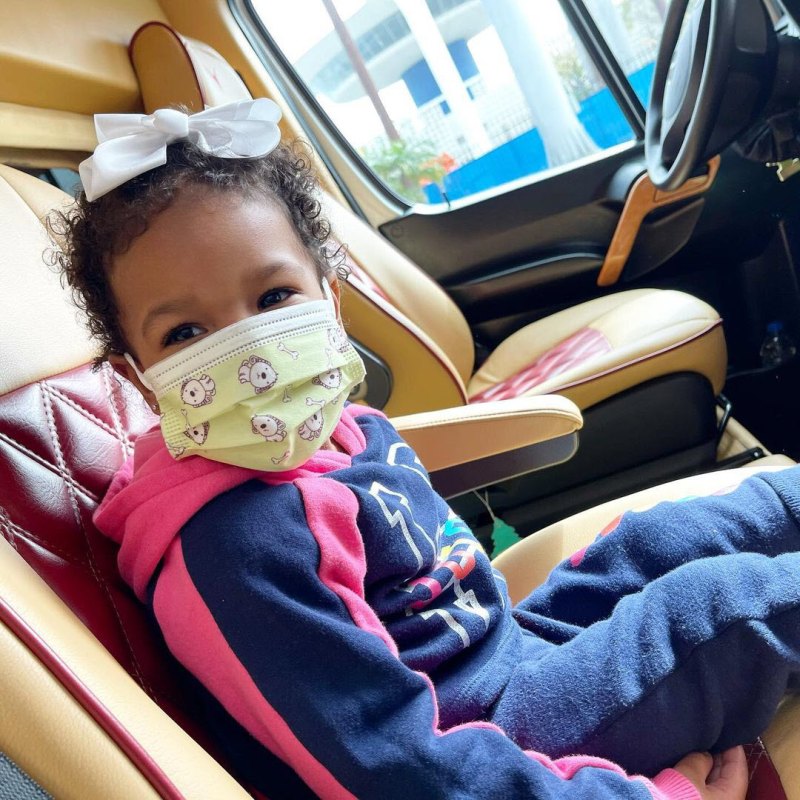 Tyrese Gibson Daughter Soraya Kids Wearing Face Masks Amid Pandemic