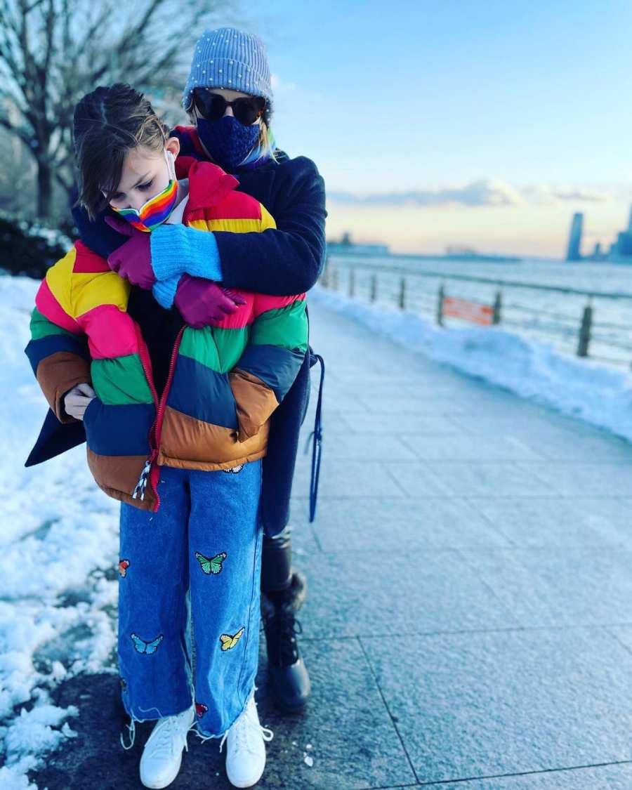 Busy Philipps' Child and More Families Playing in Snow
