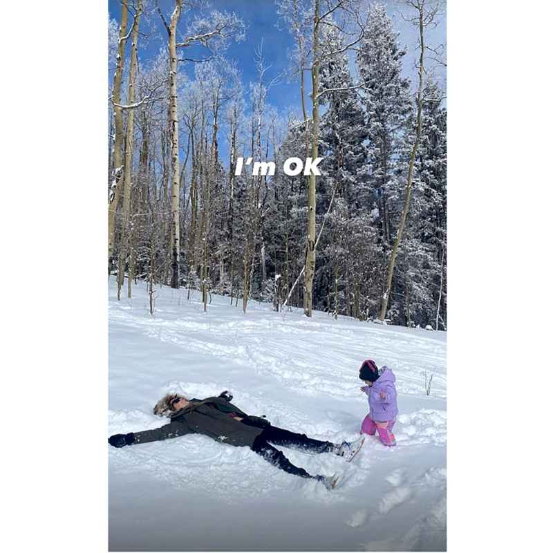 Winter Wonderland Josh Brolin Daughter Kids Playing Snow Kathryn Brolin Westlyn