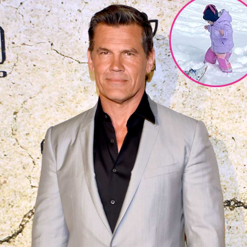 Winter Wonderland Josh Brolin Daughter Kids Playing Snow Westlyn