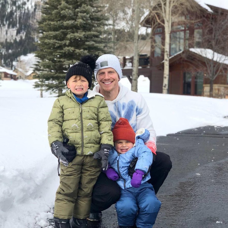 Winter Wonderland Sean Lowe Sons Kids Playing in Snow