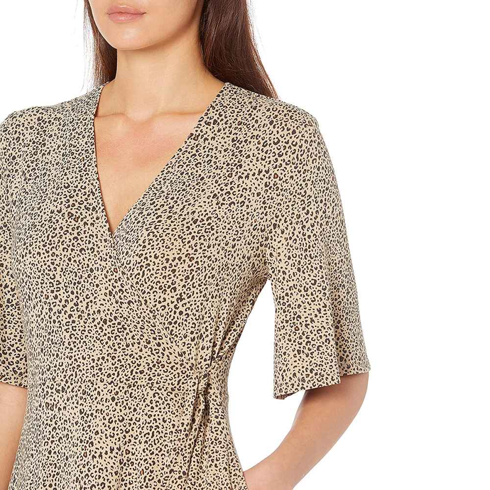Amazon Essentials Kimono Sleeve Faux Wrap Dress