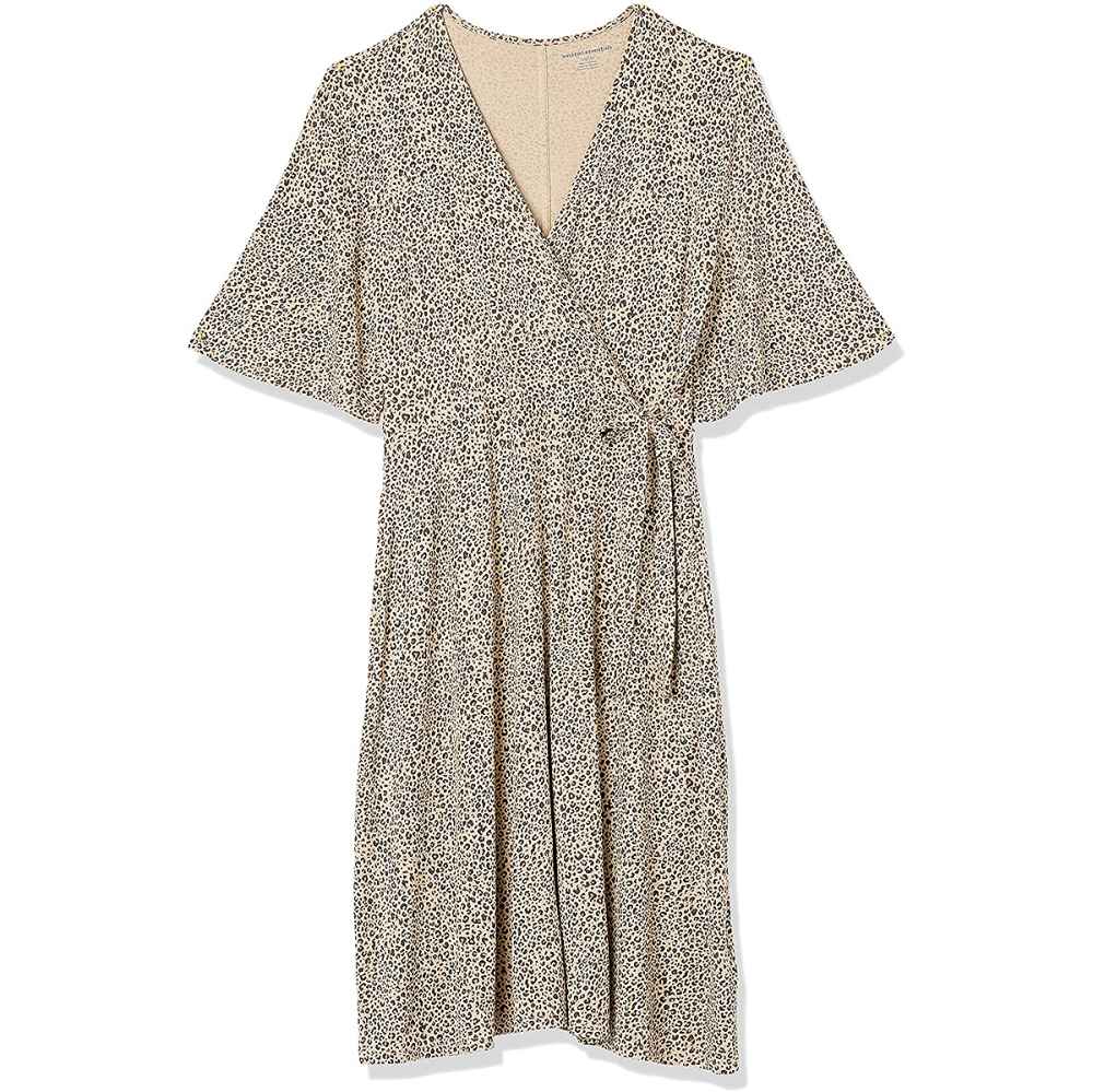 Amazon Essentials Kimono Sleeve Faux Wrap Dress