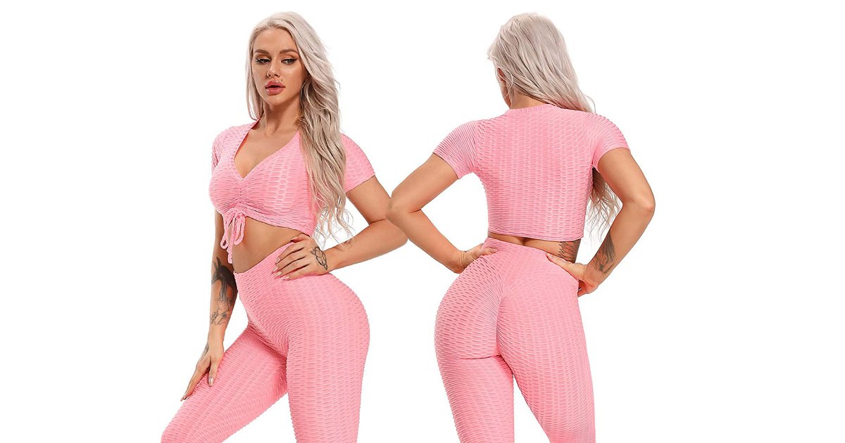 Bubble leggings set of top and leggings from Tik tok and  S