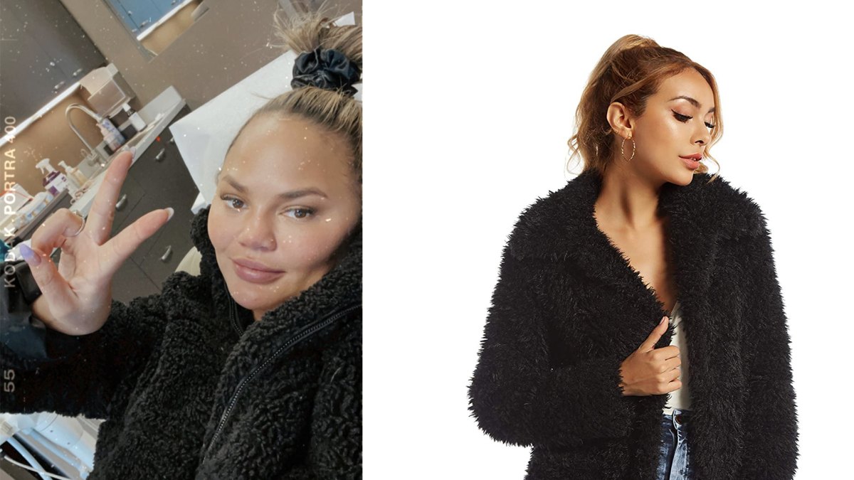 chrissy-teigen-black-coat