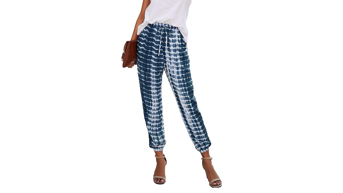 ECOWISH Snakeskin Tie Dye Joggers