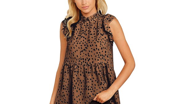 KIRUNDO 2021 Summer Tunic Ruffle Babydoll Top