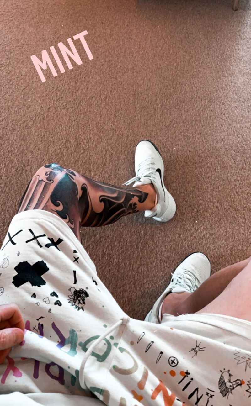 Adam Levine Just Got a Massive Tattoo Covering His Entire Leg: Pic