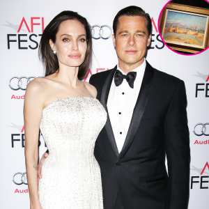 Angelina Jolie Sells Winston Churchill Painting That Ex Brad Pitt Gave Her for 11.5 Million p