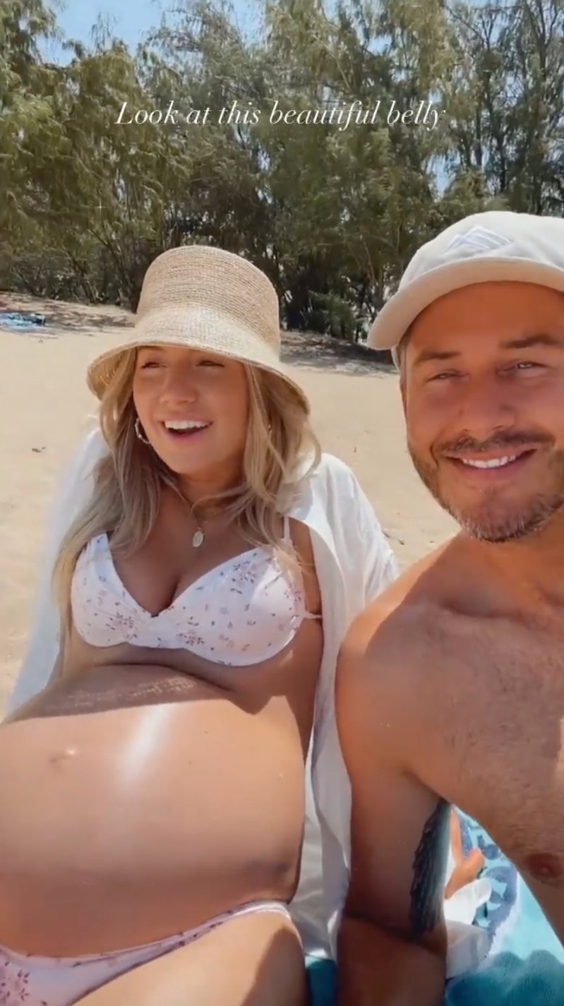 Bachelor's Lauren Burnham’s Baby Bump Album Ahead of Welcoming Twins: Pregnancy Pics Beach Bums