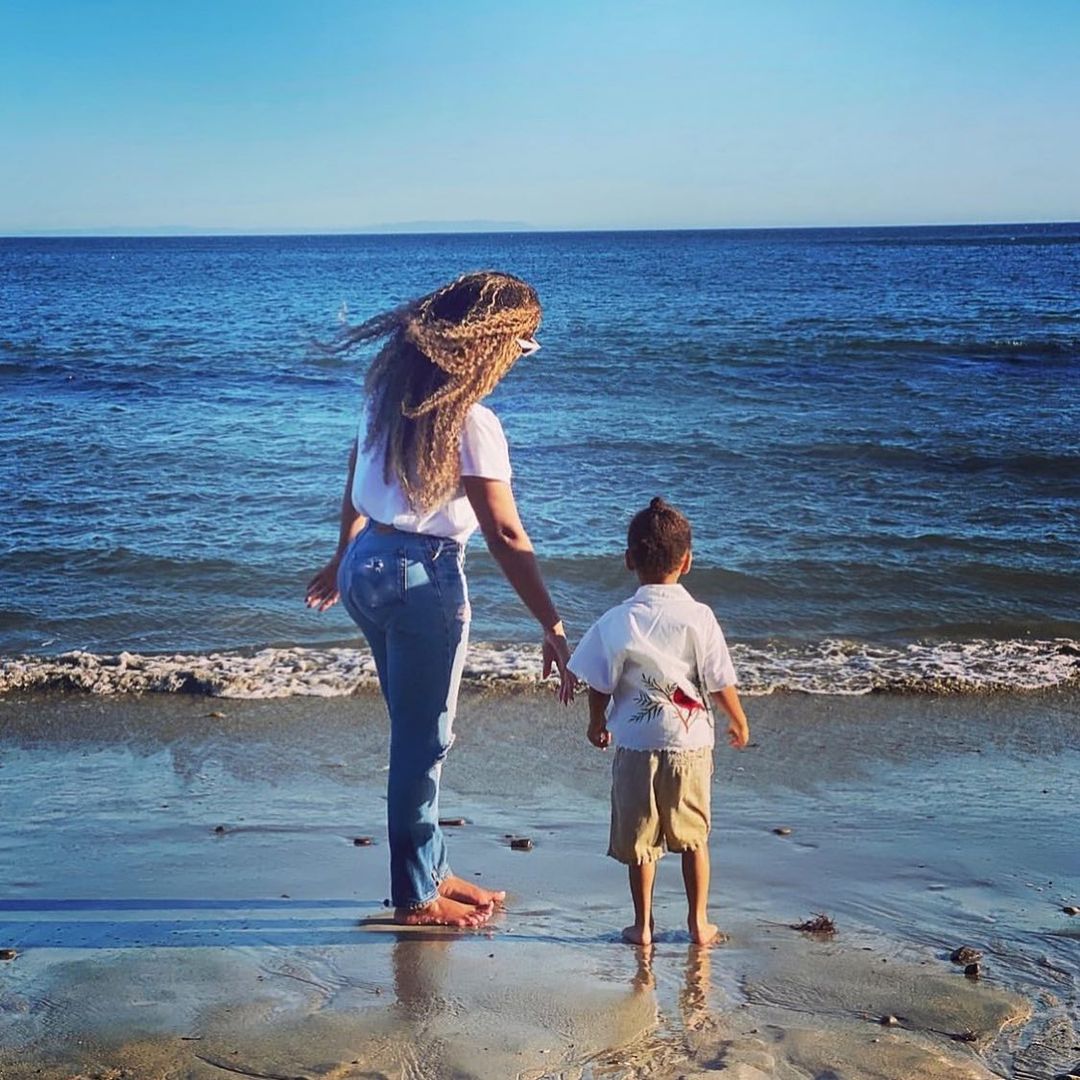 Beyonce Shares Rare Photos With 3 Kids During Beach Outing